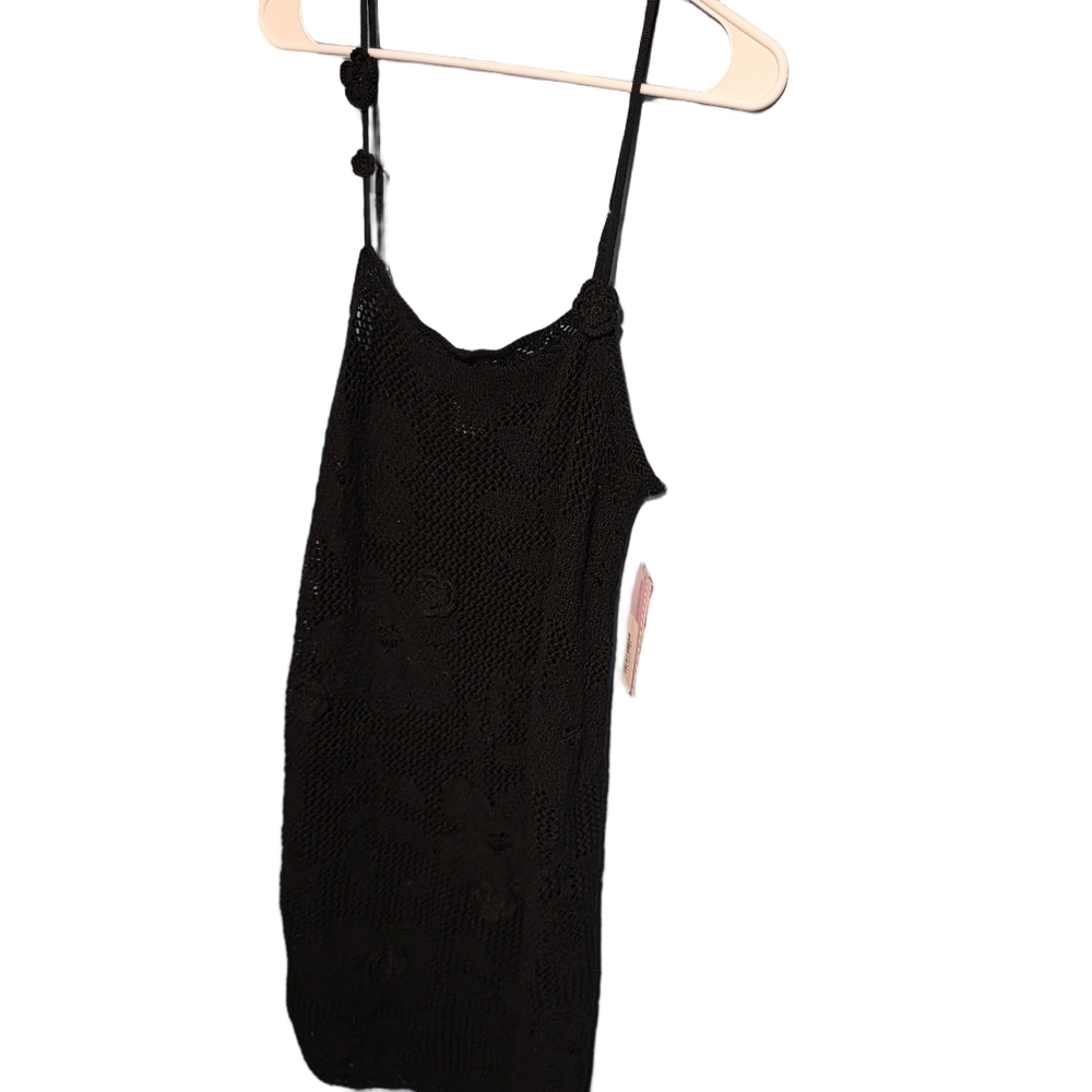 Wild Fable Black Crochet Dress
